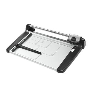 可得优安全滚动裁纸刀滑动式剪纸机器办公文件修剪台纸张照相片皮革多功能切割床碳钢升级刀头可裁15页包邮