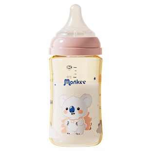 梦呵彩绘PPSU奶瓶瓶身替换通用第三代适配贝亲奶瓶配件奶嘴330ml