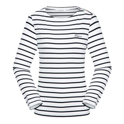 Lafuma条纹圆领长袖T恤
