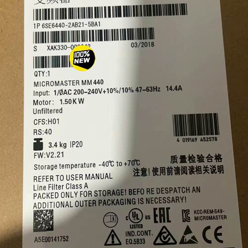 【询价】6SE6440-2AB21-5BA1 MM440变适用