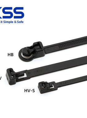 KSS可退式尼龙扎带HV系列可重复使用活用式扎线带UL认证进口扎带