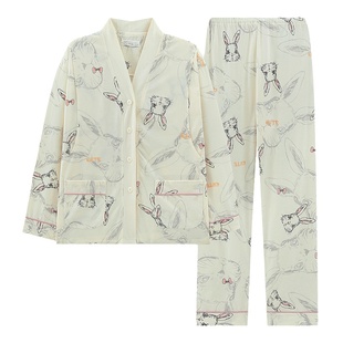 月子服夏季薄款纯棉产后产妇哺乳孕期孕妇睡衣春秋孕期专用家居服