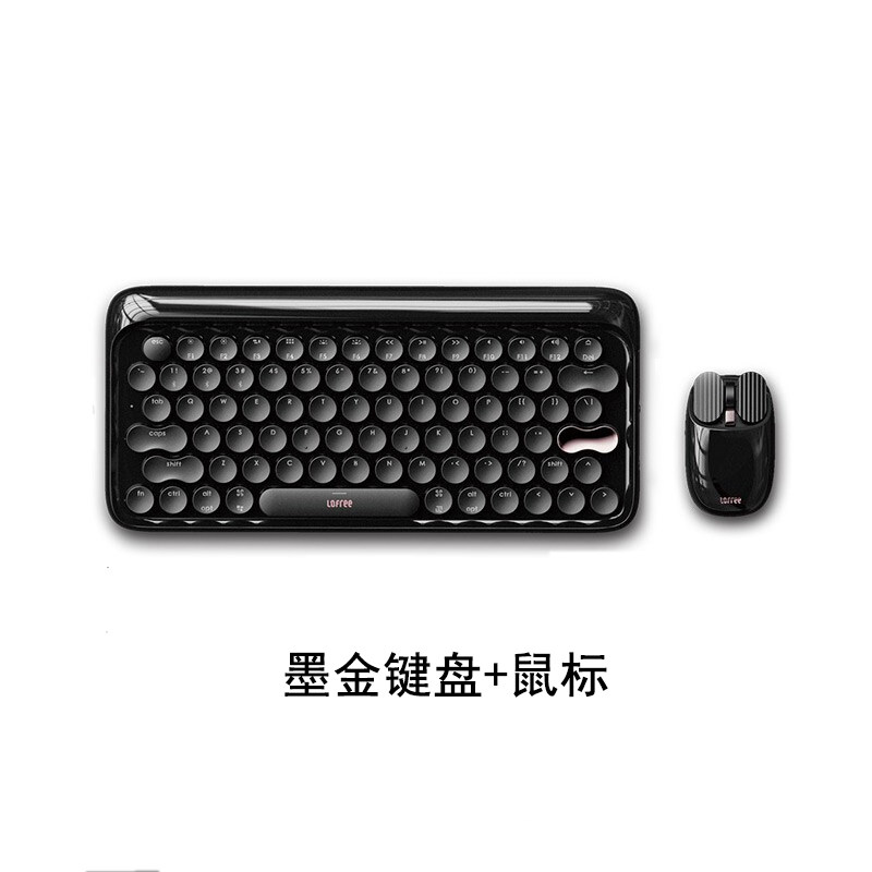 LOFREE洛斐原装机械无线蓝牙半夏骑士键盘茶轴鼠标墨金键盘可充电