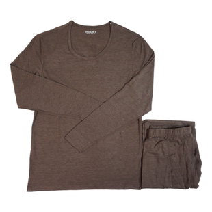 新一步男士保暖内衣套装小鹅羽绒超薄发热纤维打底秋衣秋裤22210