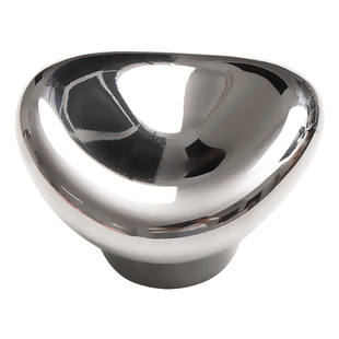 轻奢派高级感银色柜门拉手单孔明装陶瓷衣柜抽屉橱柜把手现代简约