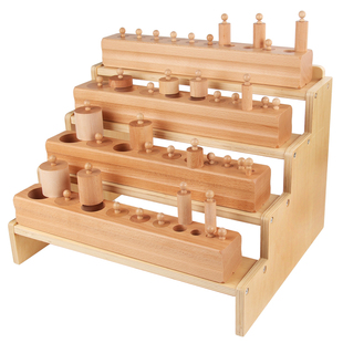 蒙氏教具蒙特梭利教具1-3岁2-4岁幼儿园早教中心玩具插座圆柱体