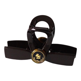 川野法式金标小马图案交叉抓夹新款时尚百搭后脑勺盘发鲨鱼夹发饰