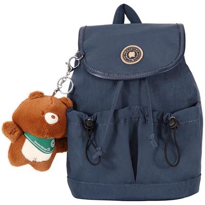 丹尼熊时尚小背包女迷你出行双肩包轻便原创ins小书包送小熊挂饰
