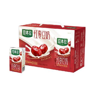 豆本豆唯甄红枣豆奶250ml×16盒