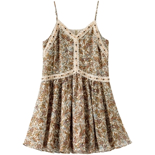 【刘美含徐若晗郑湫泓同款】BANANA BABY2026年春新款吊带连衣裙