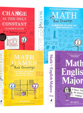Math欢乐数学系列4册英文原版