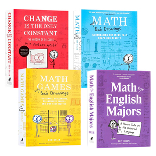 欢乐数学系列4册 英文原版 Ben Orlin Math With Bad Drawings 数学游戏/变化是永远的常数/ “烂插画”快乐数学启蒙书Ben Orlin