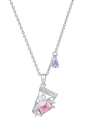 周六福项链女糖果链坠S925银小众圣诞礼物送女友