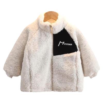 儿童加绒加厚冬季外套羊羔毛棉衣