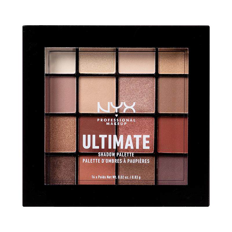 【官方正品】NYX16色眼影盘ins大地女王盘多色哑光珠光彩妆眼妆*