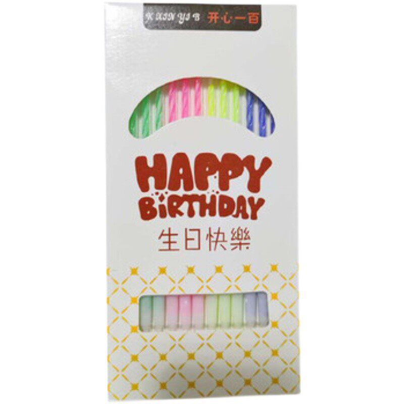蜡烛生日曲线金色蛋糕装饰