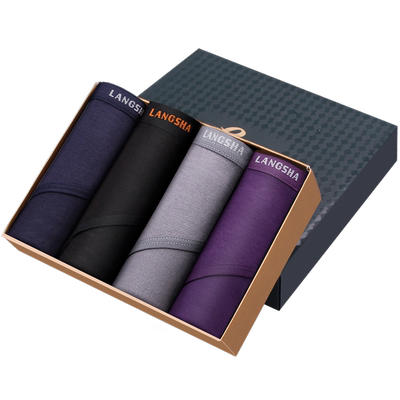 浪莎男士内裤男三角裤竹纤维薄款