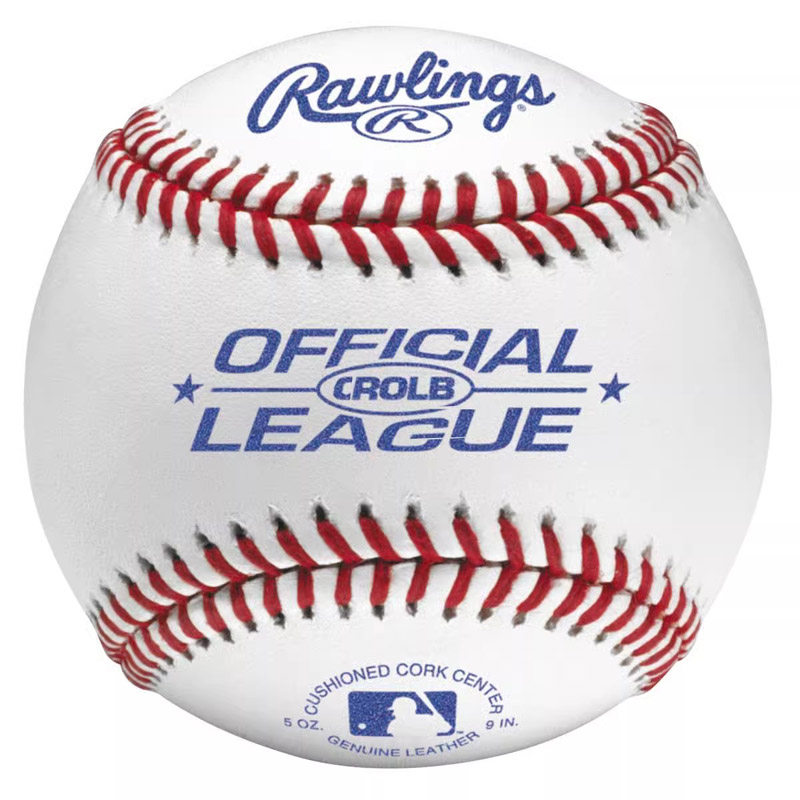 rawlings CROLB 牛皮 专业 9英寸硬式棒球 羊毛球芯 比赛训练用