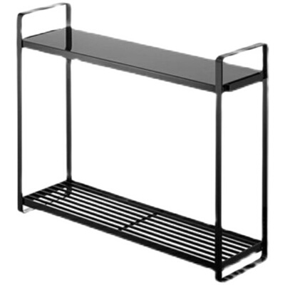 厨房灶台煤气炉台面双层整理架