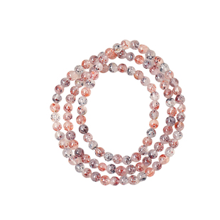 天然水晶毒液超七圆珠三圈款手链三轮骨干草莓晶女款水晶手串饰品