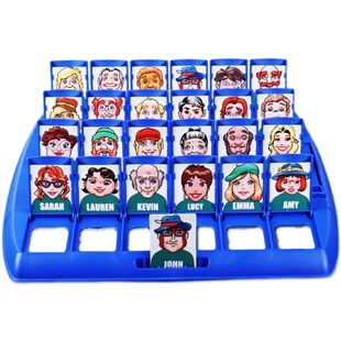 猜猜我是谁卡牌游戏益智类思维训练人物卡片亲子互动双人对战桌游