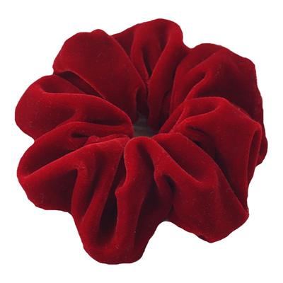 桃子柚红丝绒复古大肠发圈