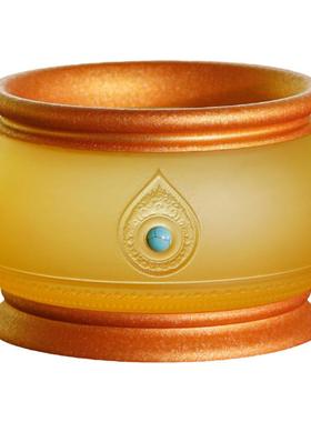 琉璃五供佛具套装新中式佛堂摆件