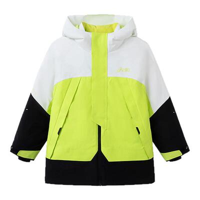 ASICS/亚瑟士童装25年冬季儿童中长款户外冲锋羽绒服防水防风透湿