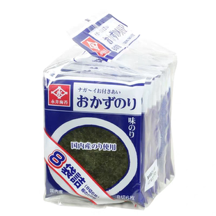 进口零食永井海苔大片装儿童食品寿司拌饭包饭即食紫菜袋装