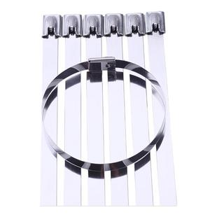 自锁式不锈钢扎带304拉紧器4.6MM/7.9mm捆绑带卡扣钢丝抱箍金属条