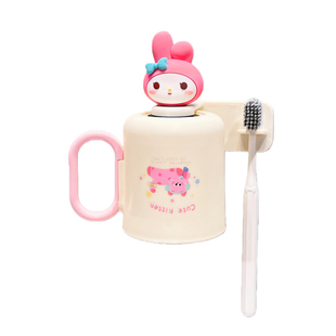 2026新款磁吸式可爱卡通倒挂漱口杯家用儿童刷牙牙刷杯子置物架
