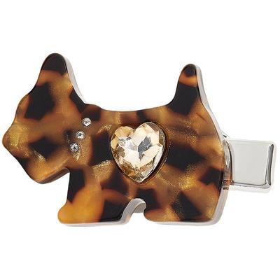 兰诺豹纹小狗醋酸发夹女