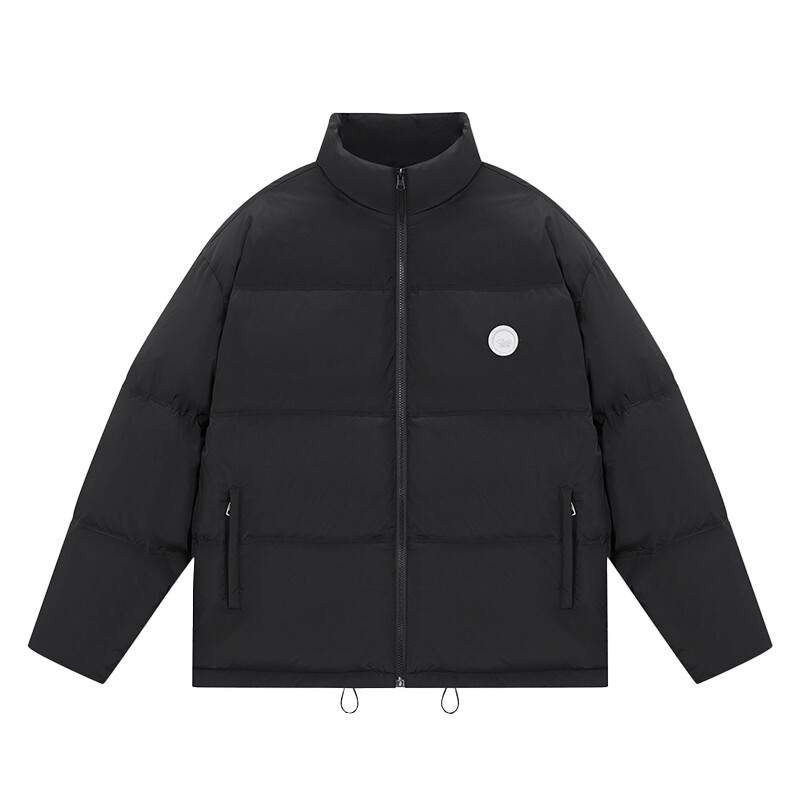 conklab冬季新款美式基础字母百搭羽绒服立领休闲加厚面包服外套