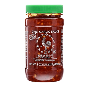 美国直邮 Huy Fong Chili Garlic Sauce 低碳生酮蒜蓉辣椒酱 483g
