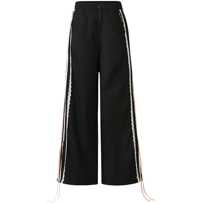 GUUKAHERO黑粉拼接直筒裤