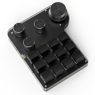 自定义键盘四旋钮16键无线三模蓝牙小键盘客制化宏编程复制粘贴键