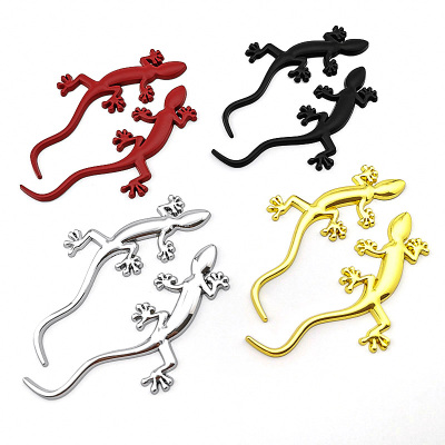 车载金属壁虎车贴3D立体汽车贴