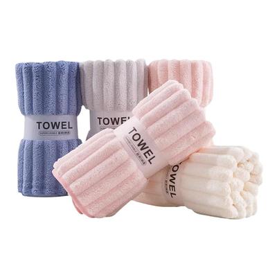 珊瑚绒毛巾吸水速干不易掉毛面巾