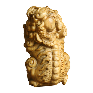 绿檀木招财貔貅吊坠男款女项链情侣挂件木质饰品毛衣链车挂钥匙扣