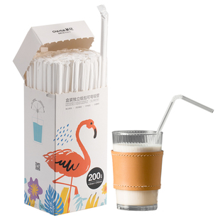 茶花一次性吸管单独包装弯头产妇婴儿宝宝儿童孕妇母婴饮品专用