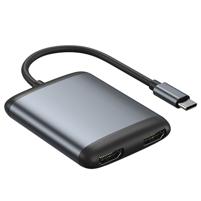 双type-c视频扩展坞HDMI 4K60hz 笔记本AR眼镜转换器MST异显高清