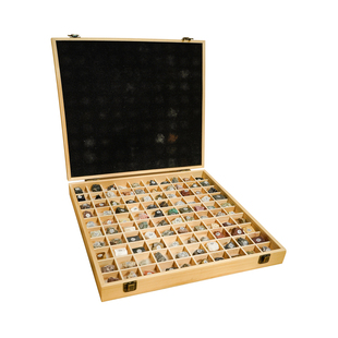 三大岩100种岩石矿石标本木盒套装中小学地理地质标本盒科学摆件