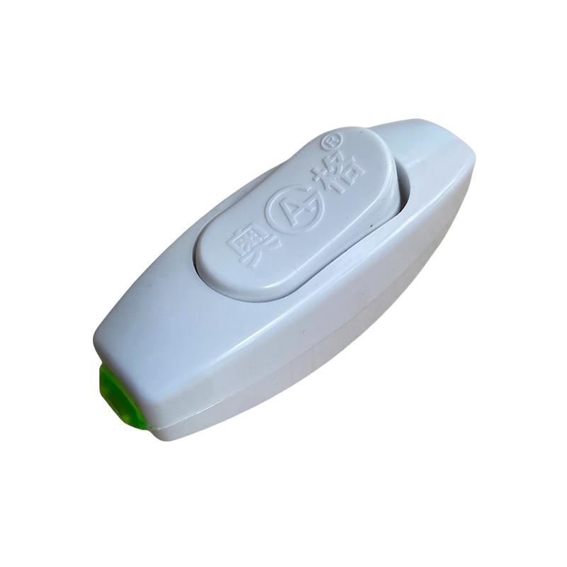奥格AG-001手捏床头开关灯泡台灯小吊扇铜柱家用白色中途接线800W