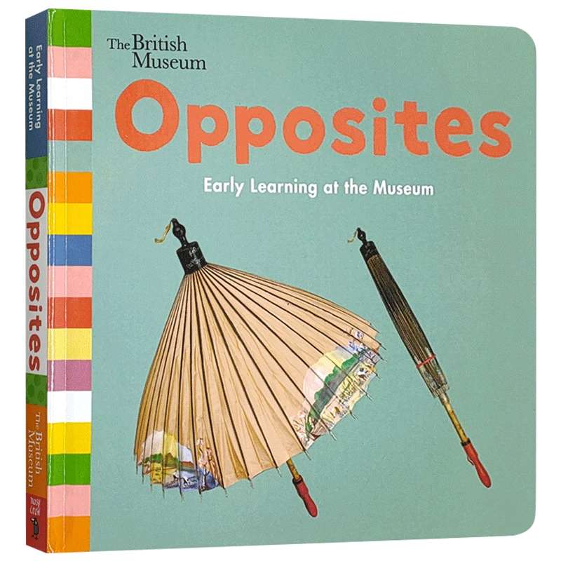 大英博物馆早教绘本系列 正反面 英文原版 Opposites Early Learning at the Museum 英文版儿童英语启蒙纸板书 亲子互动读物书籍