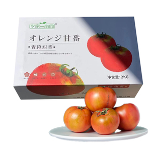 李家一亩园青橙甜番4斤装新鲜自然熟西红柿生吃沙瓤番茄孕妇水果
