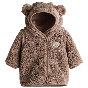 HM冬季童装新生儿男婴女婴泰迪绒外套1291871