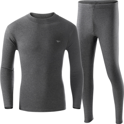 七匹狼加绒加厚半高领保暖内衣男