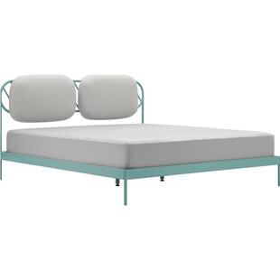 造作奶糖床专利款复古铁艺床创意清新豆绿色卧室简约1.8mZAOZUO