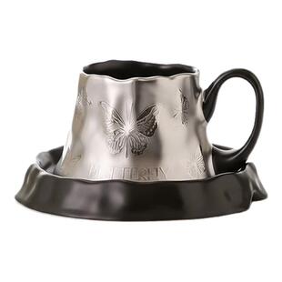 ECHO丨花园 ZNE高级感陶瓷咖啡杯碟小众设计感拿铁杯下午茶杯套装