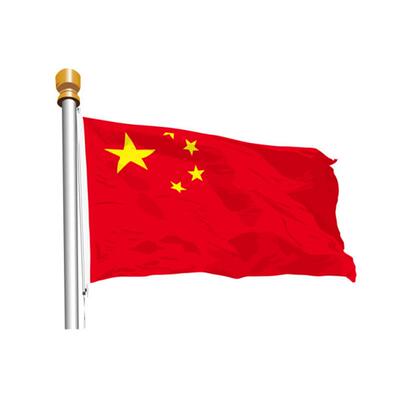 加厚户外国旗红旗1号2号3号4号5号6号纳米防水标准大号中国国旗大红旗旗杆旗帜五星红旗旗子装饰手摇伸缩落地